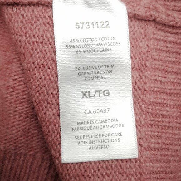 Stormpack Sunice Ladies Size XL Rose White Burgundy Crew Neck Sweater - Picture 5 of 9